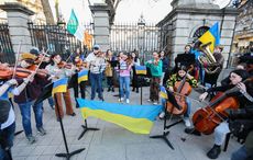 Irish support Ukraine with aid, condemns Russian “war crimes”