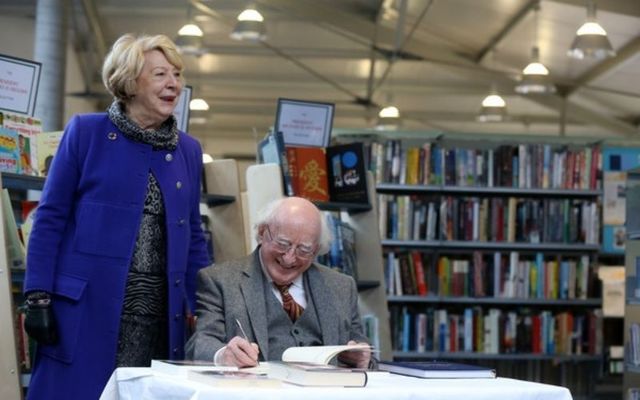 Michael D. Higgins and his wife Sabina in February 2020. 