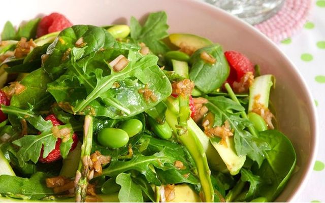 Spring Greens Shoots Salad.