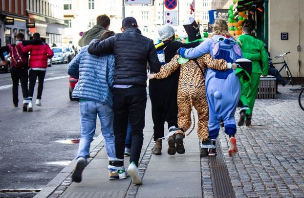 And they’re off! Racers at the last 3 Legged Charity Race ran on 17 March 2019, Copenhagen