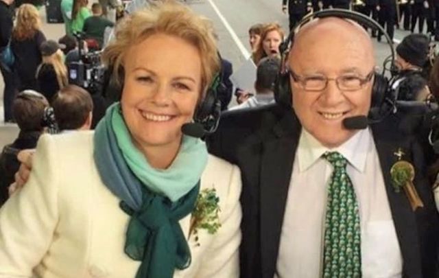 Tommy and Treasa Smyth at the NYC St. Patrick\'s Day Parade.