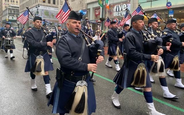 March 17, 2022: The New York City St. Patrick\'s Day Parade finally returns to Fifth Ave in its full form.