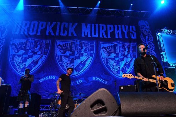 September 2, 2011: Dropkick Murphys perform onstage during the First-Ever Call of Duty XP at the Stages at Playa Vista in Los Angeles, California.