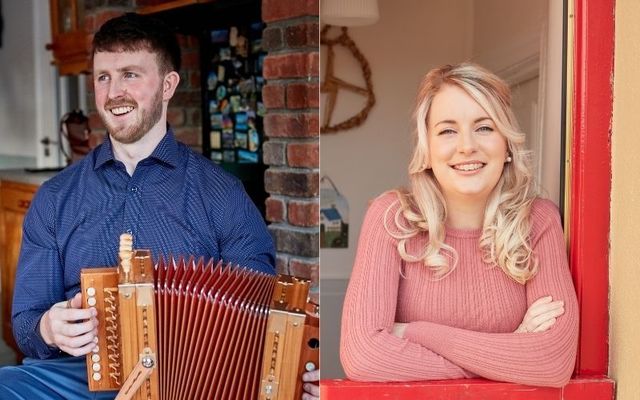 2022 honorees Diarmuid Ó Meachair and Edwina Guckian. TG4 Gradam Ceoil marks its 25th anniversary this year.