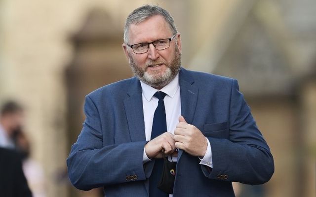 Doug Beattie, UUP leader attends a service of \"Reflection & Hope\" to mark the centenary of Northern Ireland at Saint Patrick’s Church of Ireland Cathedral on October 21, 2021.