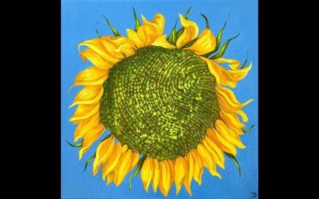 \"Sunflower for Ukraine\" by Jade Butler is among the items available on Hambly & Hambly\'s online Art Auction for Ukraine.