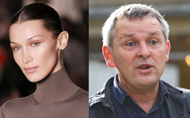 Supermodel Bella Hadid and Irish politician Richard Boyd Barrett.