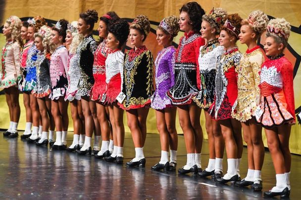 March 26, 2018: Competitors take part in day three of the World Irish Dancing Championships in Glasgow, Scotland.