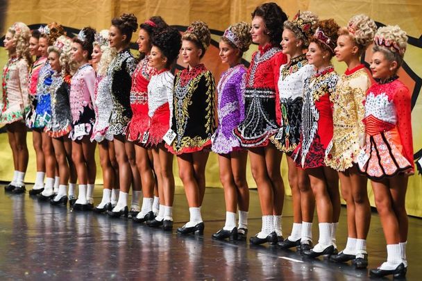 March 26, 2018: Competitors take part in day three of the World Irish Dancing Championships in Glasgow, Scotland.