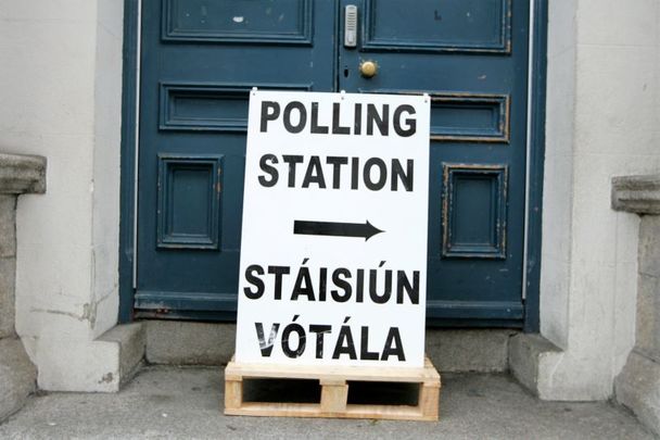 A polling station in Ireland.