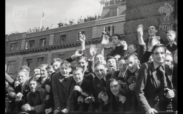 Scenes from Dublin on April 18, 1949, as The Republic of Ireland Act came into force.