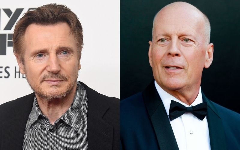 Liam Neeson thinks of Bruce Willis "every day" following actor's health diagnosis 