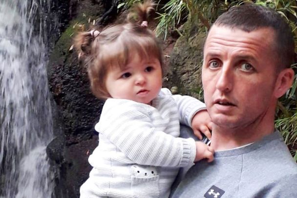 Dublin man Alan Ferron, 36, pictured with his daughter Aoife, has revealed how he went to bed one night and woke up in intensive care a month later with a diagnosis of heart failure.