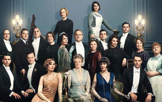 The cast of the first Downton Abbey movie. 