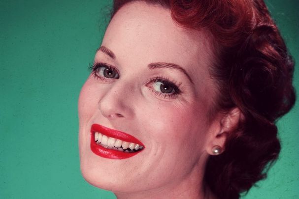 Maureen O\'Hara, pictured here circa 1947.