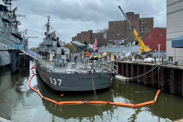 USS The Sullivans pictured here at Buffalo and Erie County Naval and Military Park on May 4.