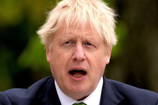 May 11, 2022: British Prime Minister Boris Johnson speaks during a joint press conference with Sweden\'s Prime Minister Magdalena Andersson in Harpsund, Sweden.