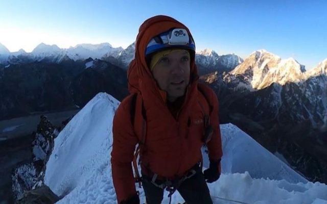Co Sligo man Jonathan Ruane during his journey to the summit of Mt Everest.