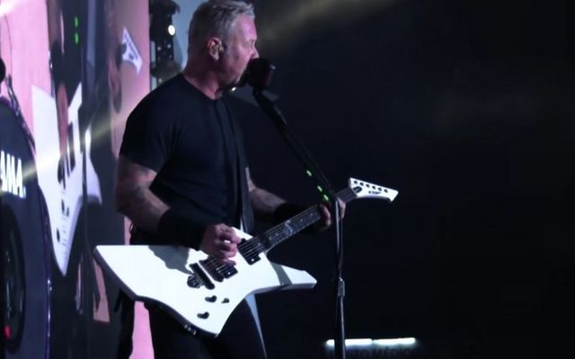 Metallica performs \"Whiskey in the Jar\" in Curitiba, Brazil.
