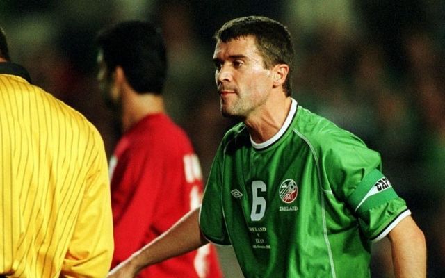 Roy Keane of Ireland during the World Cup Qualifying Play-Off, 1st Leg between the Republic of Ireland and Iran at Lansdowne Road, Dublin. 