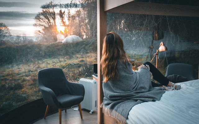 Finn Lough is a forest hideaway in County Fermanagh, Northern Ireland 