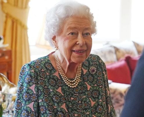 Queen Elizabeth in February 2022. 