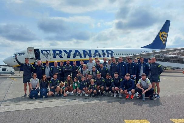The Kerry Senior Hurling team departing from Kerry Airport on June 4 ahead of the Joe McDonagh Cup Final against Antrim in Dublin\'s Croke Park.