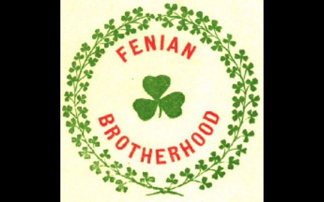 A logo/emblem used by the Fenian Brotherhood. Taken from a program for a dance held by the organization in February 1878.
