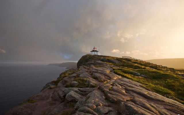 A lighthouse overlooking St. John\'s, Newfoundland. 