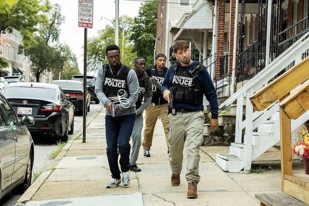 Rob Brown, Ham Mukasa, Robert Harley, Jon Bernthal in HBO\'s \"We Own This City.\"