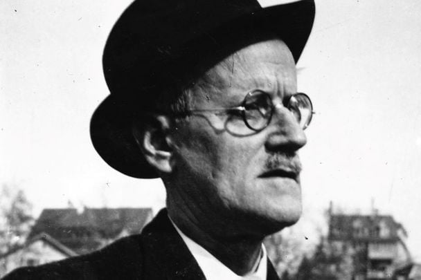 James Joyce, the Irish author of \"Ulysses\" which is celebrated around the world every June 16, now known as Bloomsday.