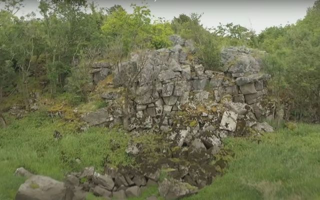 Scenes of the ancient Irish fortress that was discovered by archaeologist Michael Gibbons in Co Galway.