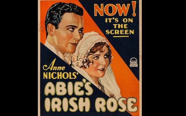 A poster from the 1928 film \"Abie\'s Irish Rose\". 