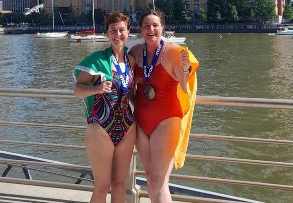 Rosie Foley and her friend Andrea Newport.