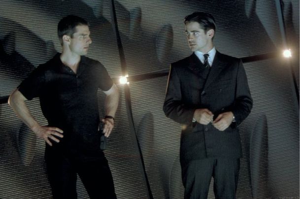 Tom Cruise and Colin Farrell in \"Minority Report\".