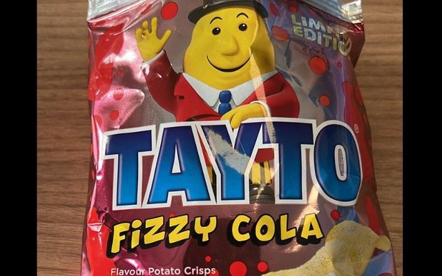 Fizzy cola bottle flavored Tayto crisps.