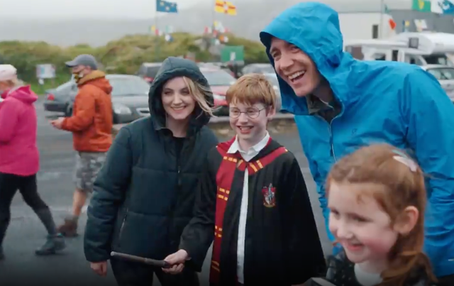 \"Fantastic Friends\": James and Oliver Phelps visit Evanna Lynch in Ireland. 