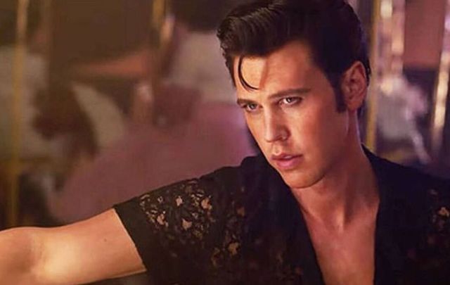 Austin Butler as Elvis Presley in \"Elvis\"