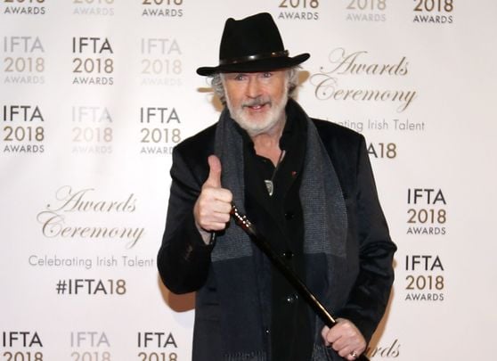 Patrick Bergin at the 2018 Irish Film and TV Awards.