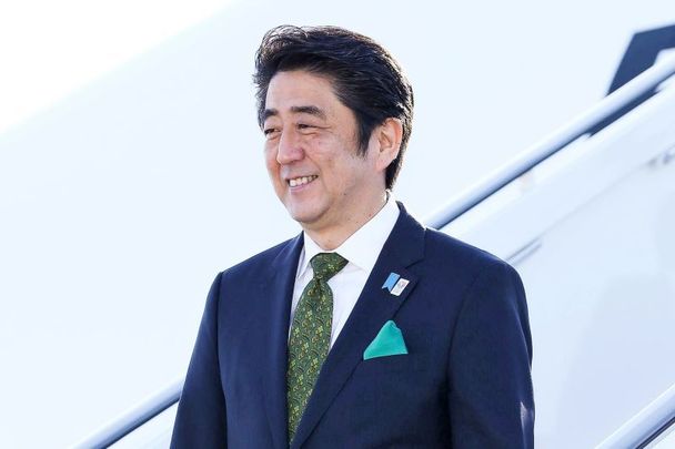June 19, 2013: Prime Minister of Japan H.E. Mr Shinzo Abe arrives at Dublin Airport for an official visit.