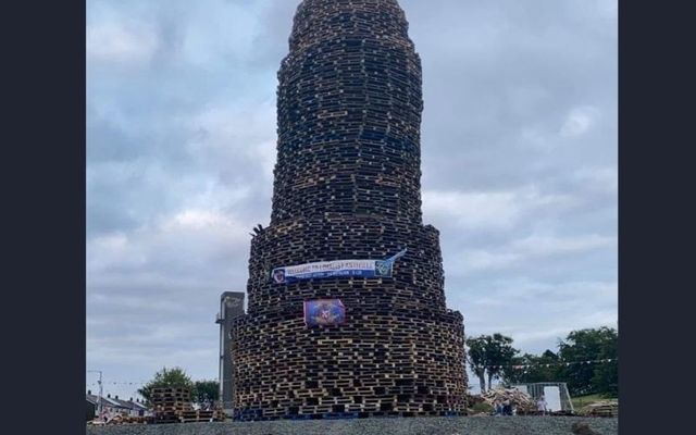 The 2021 bonfire in the Antiville estate. 