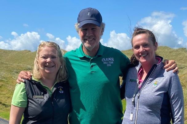 Will Ferrell pictured at the Ballybunion Golf Club in Co Kerry.