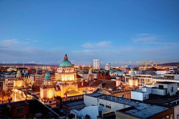 Belfast skyline.
