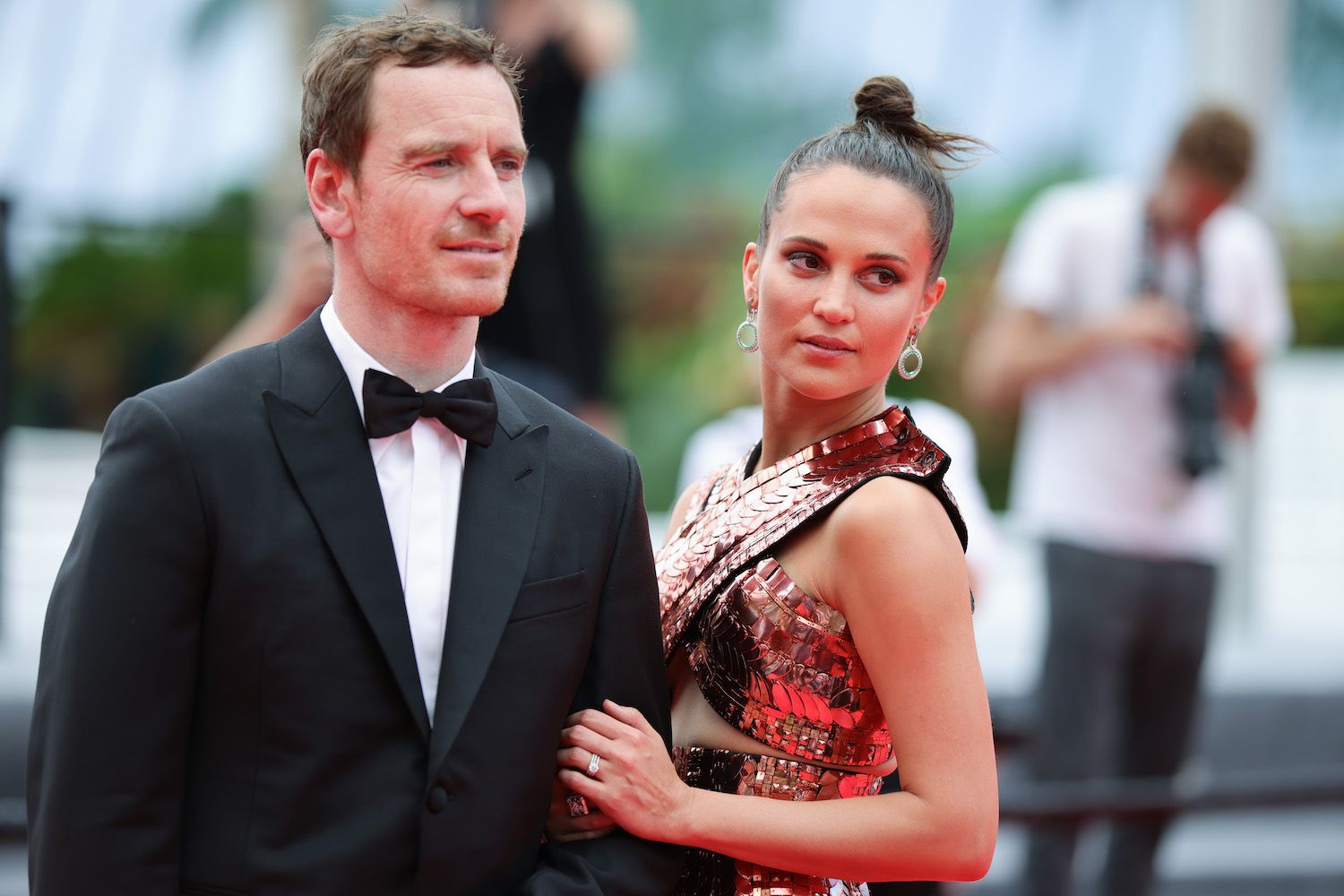 Michael Fassbender and Alicia Vikander's baby joy