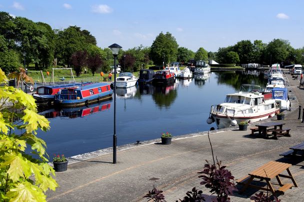 The Royal Canal, Clondra Village, in County Longford.