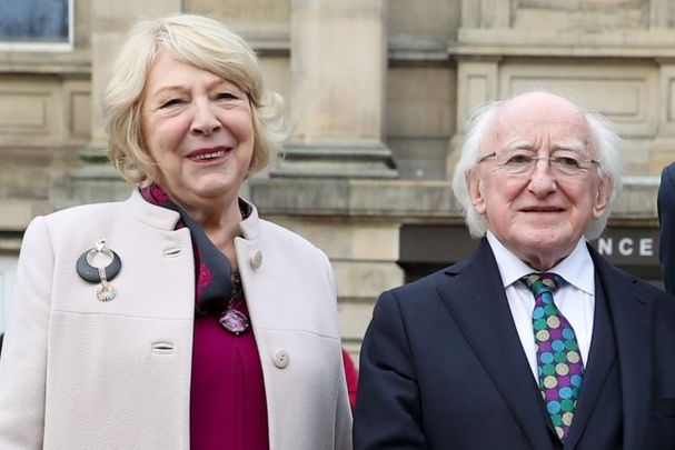 Firsty Lady of Ireland Sabina Higgins and her husband President of Ireland Michael D. Higgins, pictured here in 2019.