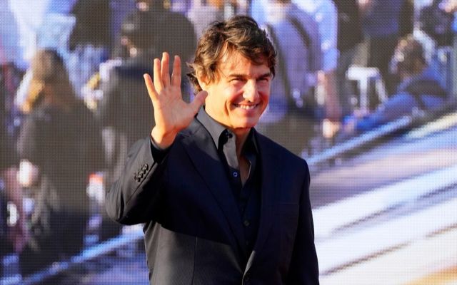 Tom Cruise at the Japan Premiere of \"Top Gun: Maverick\" in May 2022. 