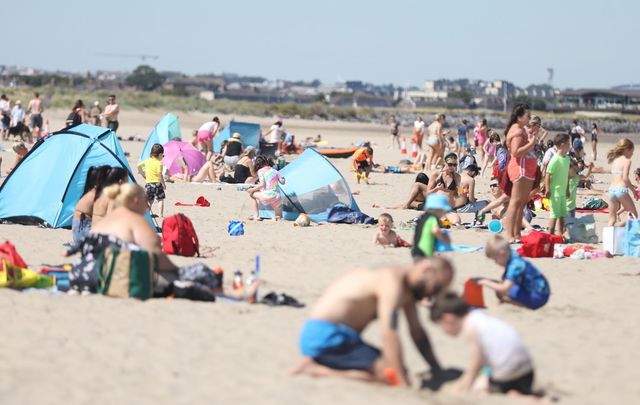 Aug 10, 2022: Burrow Beach, in north county Dublin. 