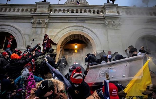 Jan 6 insurrection on Capitol Hill.