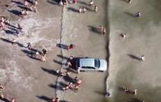 WATCH: Car trapped in tide at famous Co Kerry beach
